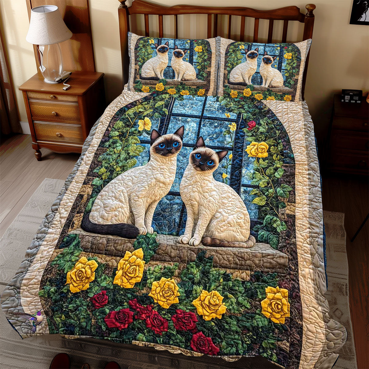 Siamese By Window WP2211024CL Duvet Cover Set