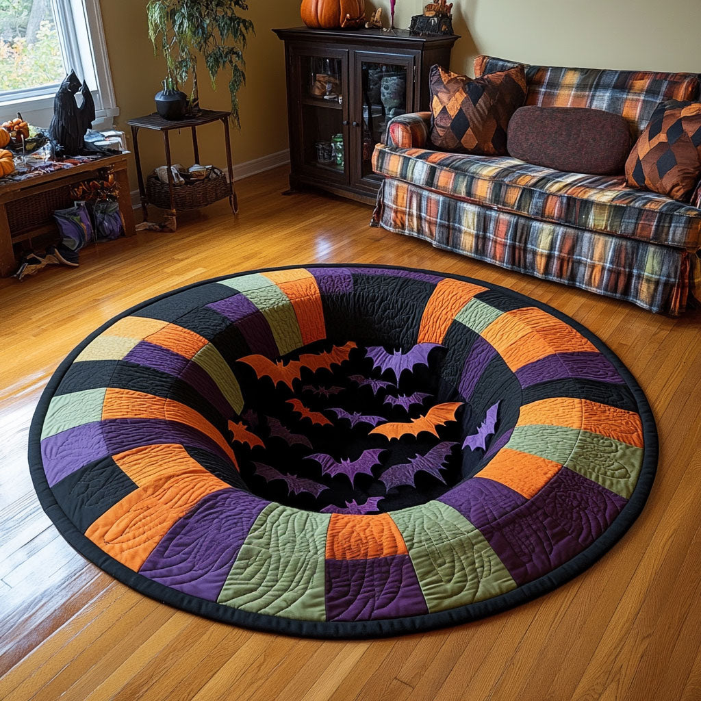 Spooky Hollow CP0410002CL Quilted Round Mat