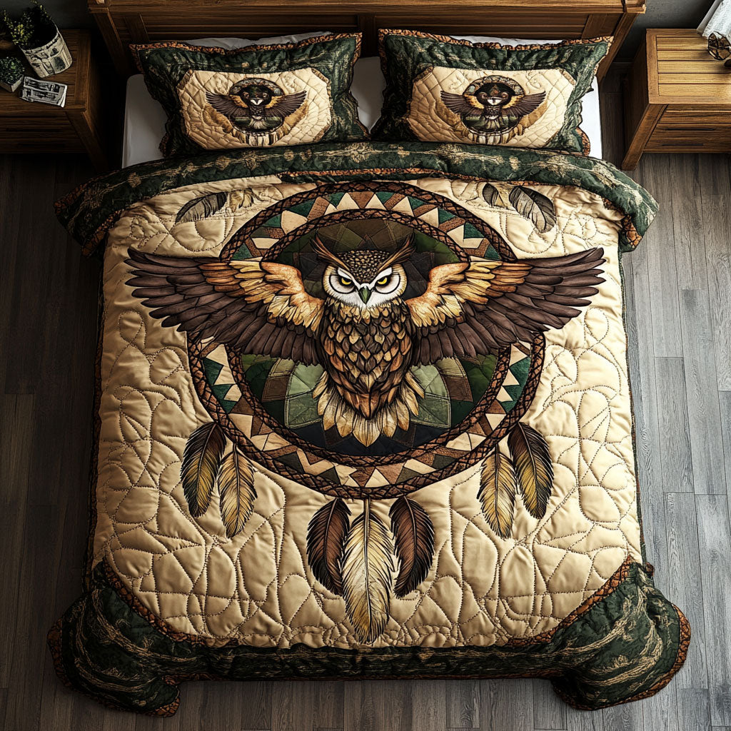 Owl And Native Dreamcatcher WY0602041CL Duvet Cover Set