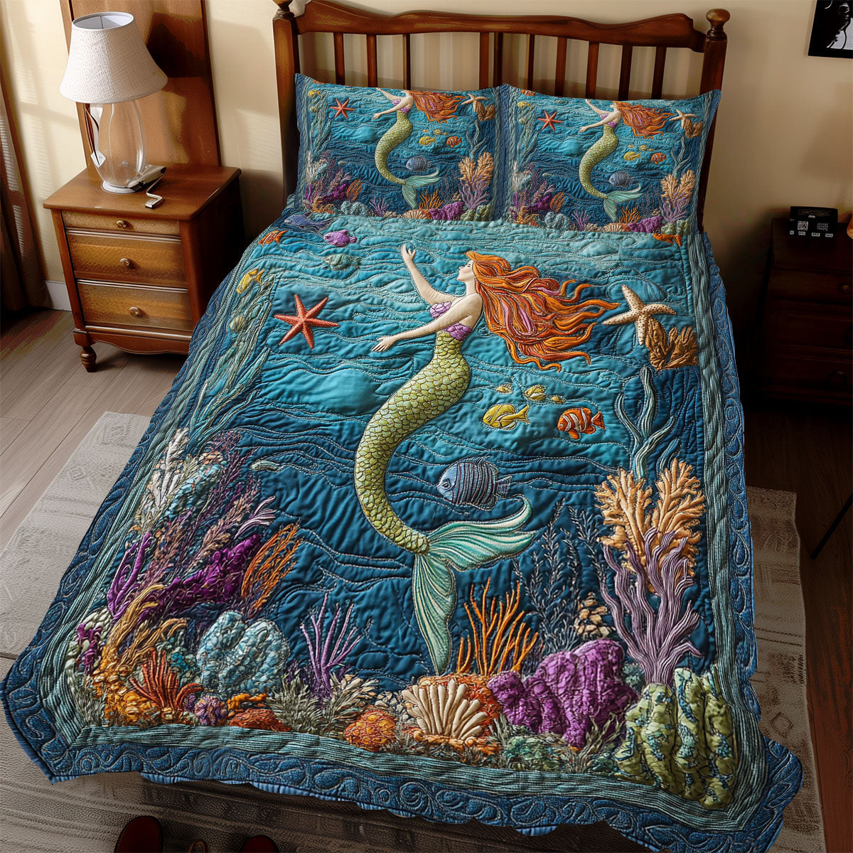 Mermaid WX0412083CL Duvet Cover Set