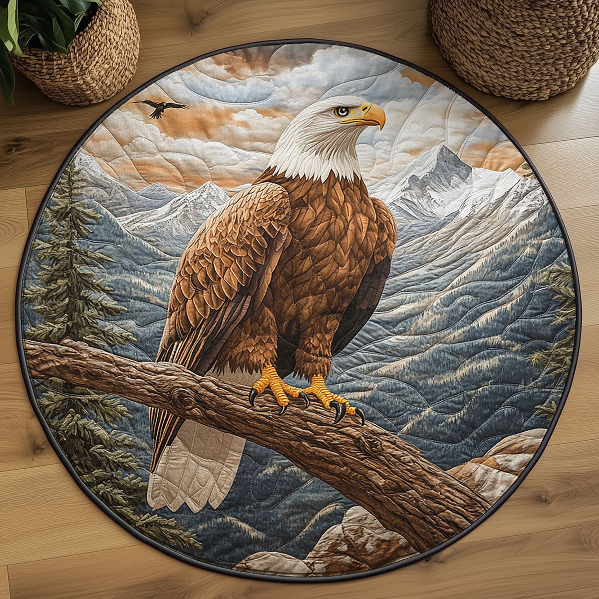 Native Eagle WJ2103073CL Quilted Round Mat