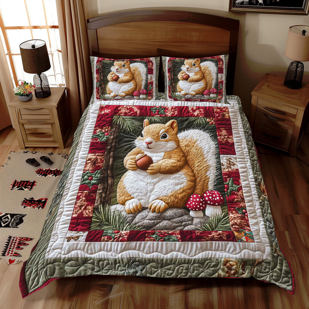 Adorable Squirl WP2310040CL Duvet Cover Set