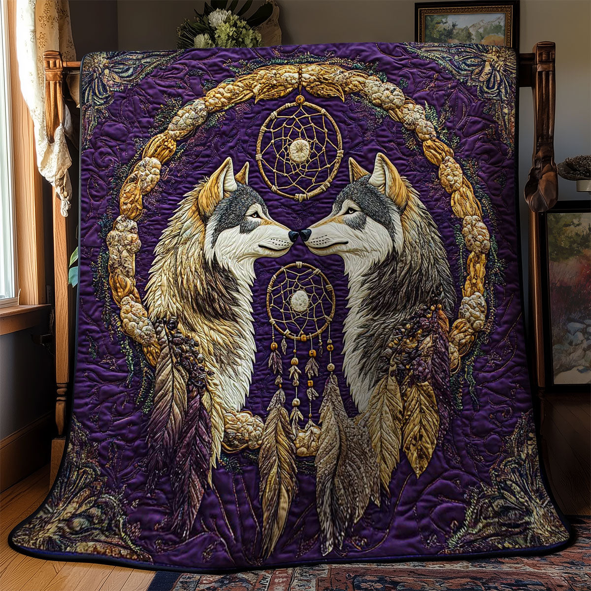 Lunar Wolf Connection WN1703078CL Quilt