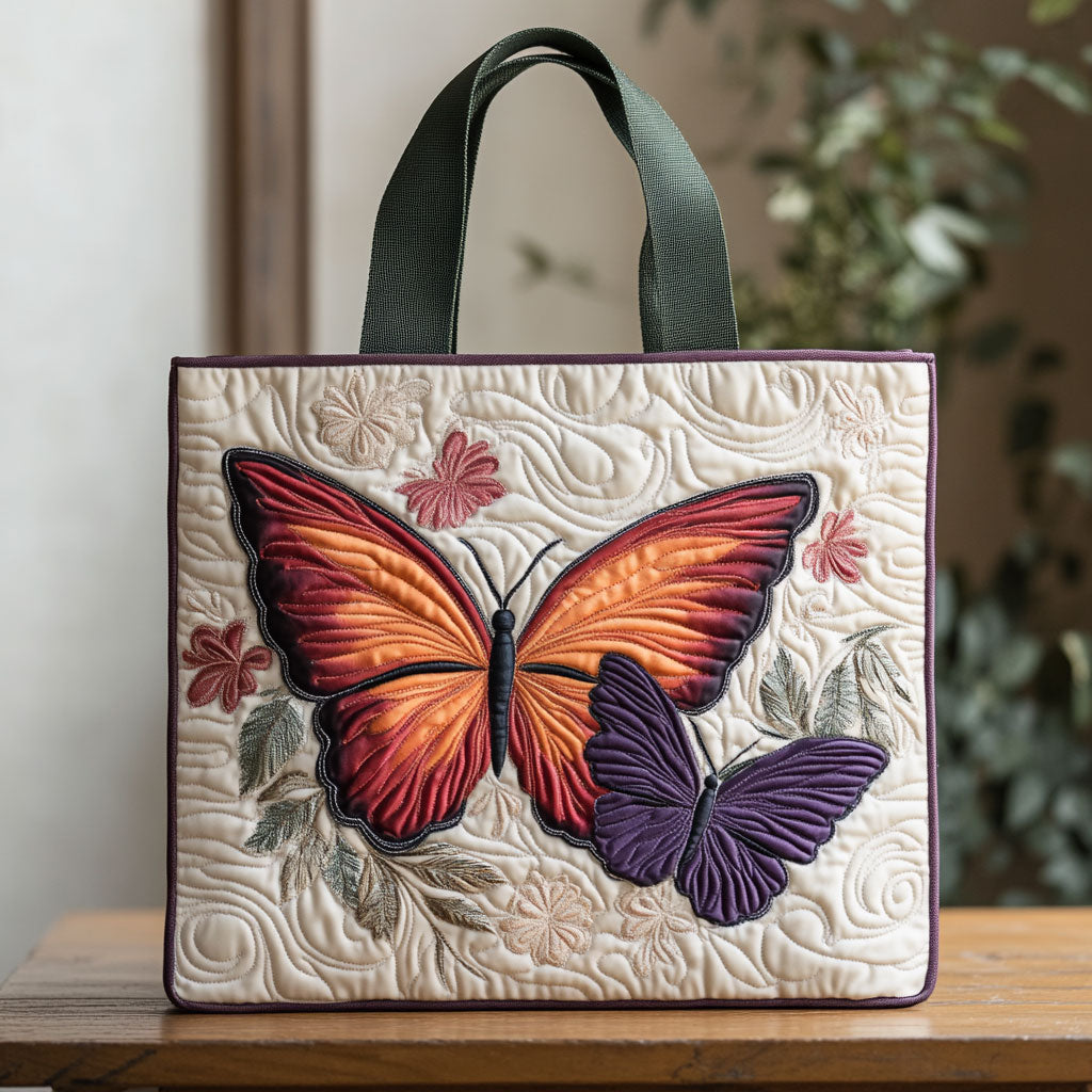 Butterfly Bloom CP2509003CL Quilted Tote Bag
