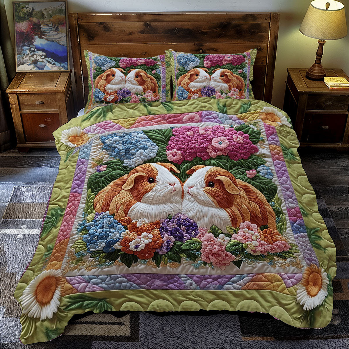 Guinea Pig Hydrange WY2712100CL Duvet Cover Set