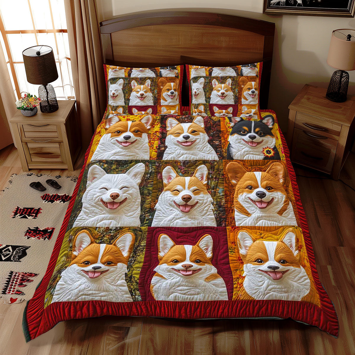 Adorable Corgi WP2412035CL Duvet Cover Set
