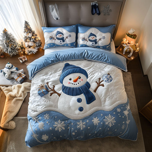 Holiday Snowman WN0309050CL Duvet Cover Set
