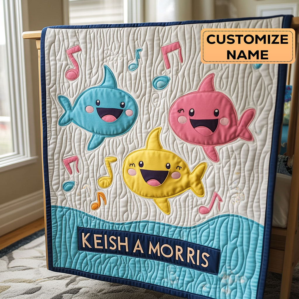 Singy Fins CP1807050CL Personalized Baby Quilt