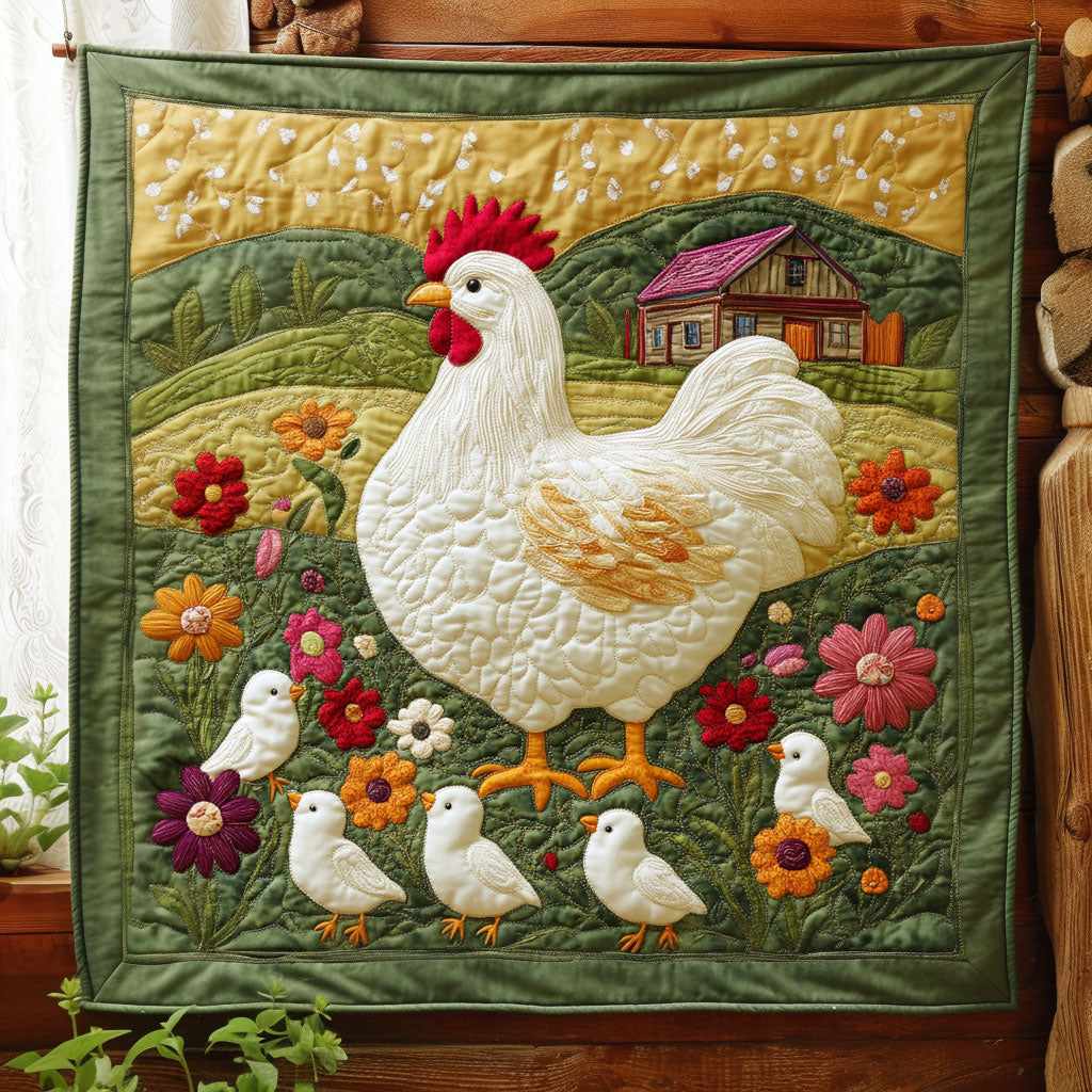 Mother Hen And Chicks DH2609006CL Quilt