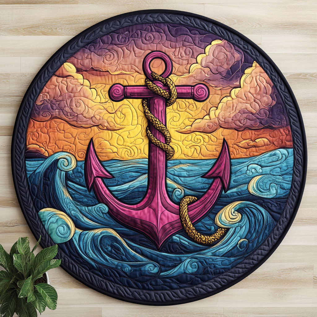 Magic Anchor CW1206024CL Quilted Round Mat