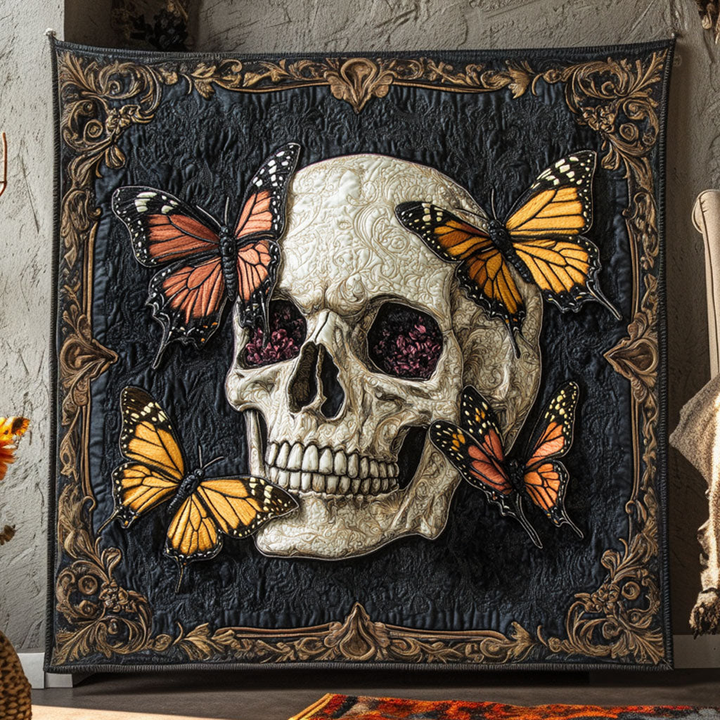 Spirit Skull Butterfly WN2309096CL Quilt