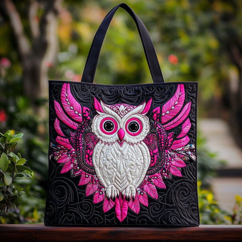 Daring Owl WN2709013CL Quilted Tote Bag