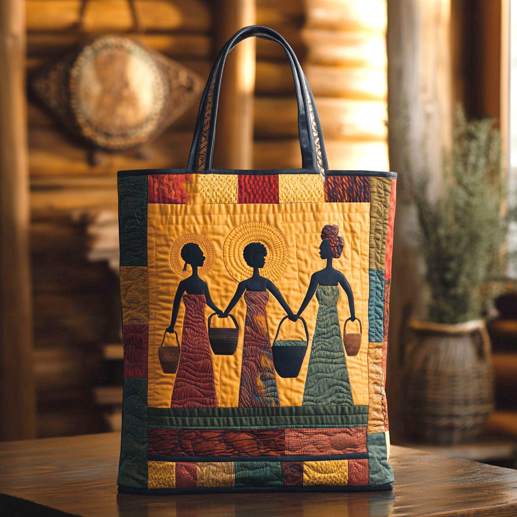 Dream Spirit African Woman WN2111005CL Quilted Tote Bag