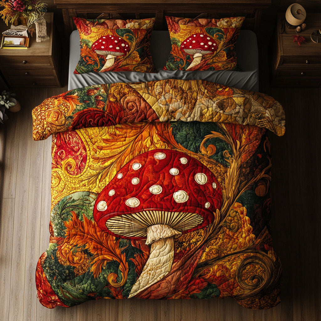 Abstract Mushroom WY2201001CL Duvet Cover Set