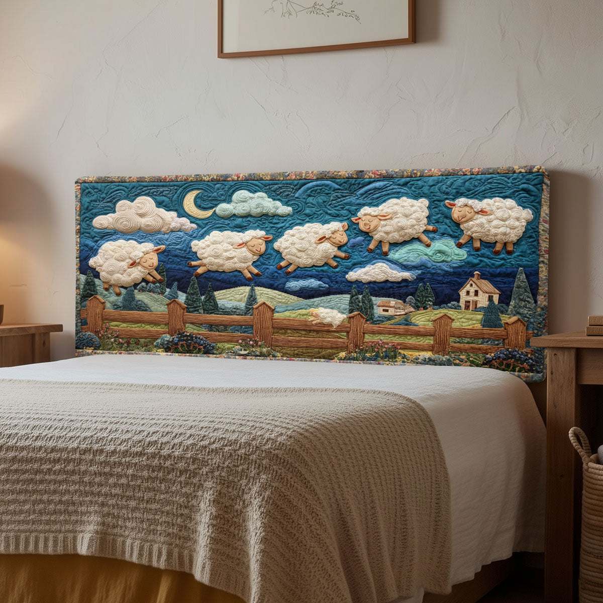 Dreamy Sheep CP1212033CL Quilted Headboard Slipcover