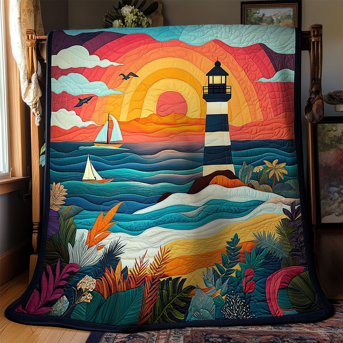 Sunset Beach WY2103060CL Quilt