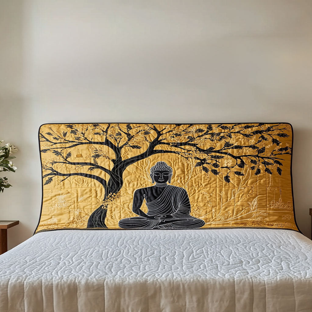 Sacred Buddha WN3012036CL Quilted Headboard Slipcover
