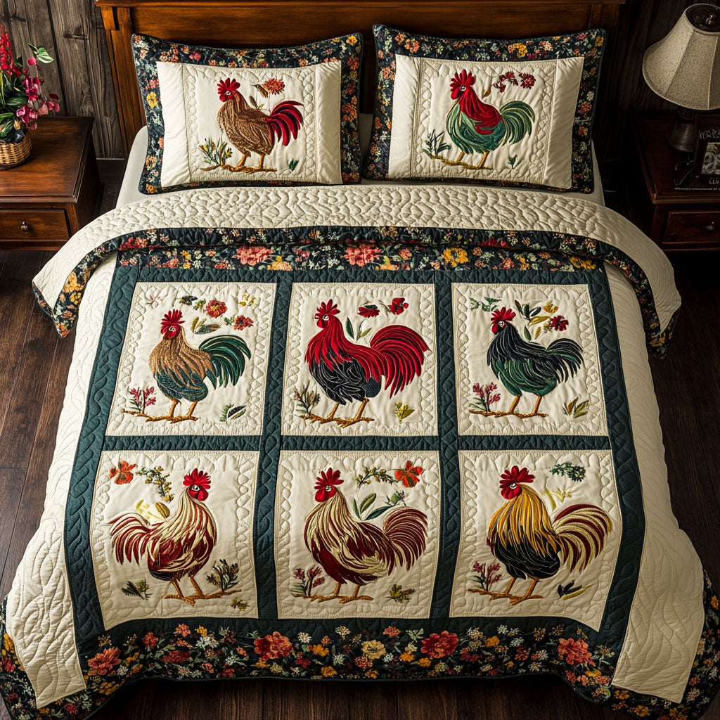 Rooster Lover WY2202068CL Duvet Cover Set
