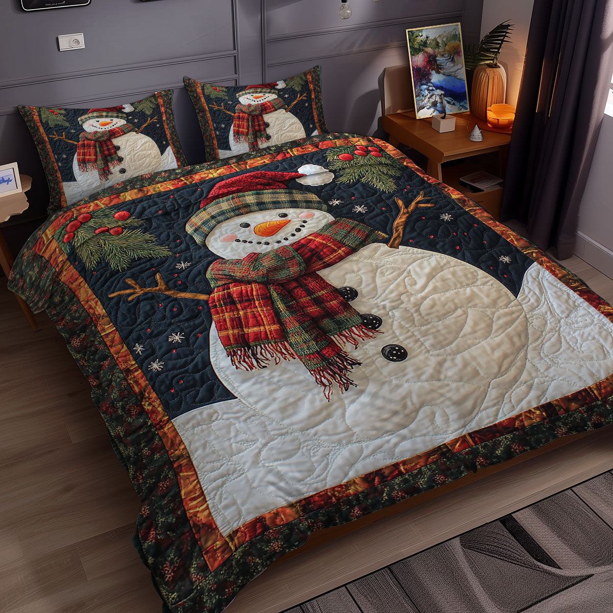 Funny Snowman WX2311066CL Duvet Cover Set