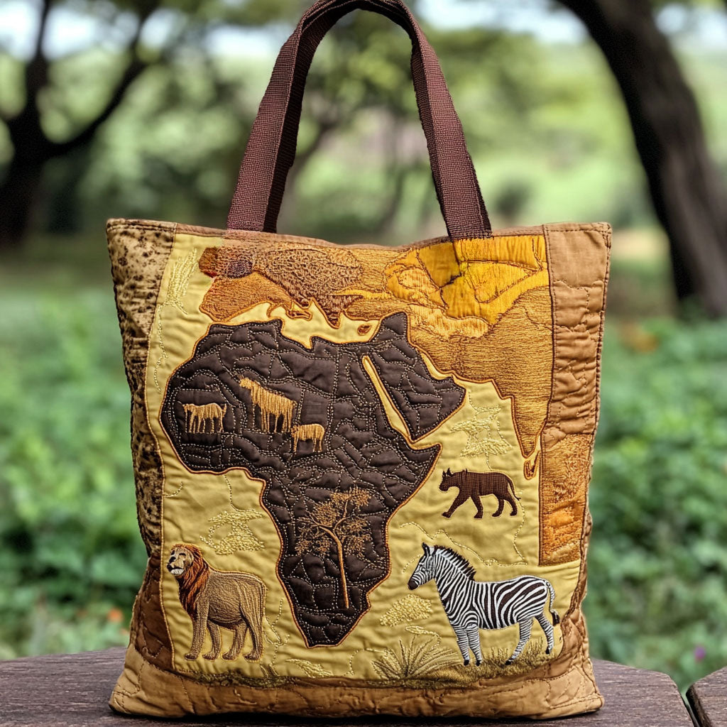 African Spirit WN2309011CL Quilted Tote Bag