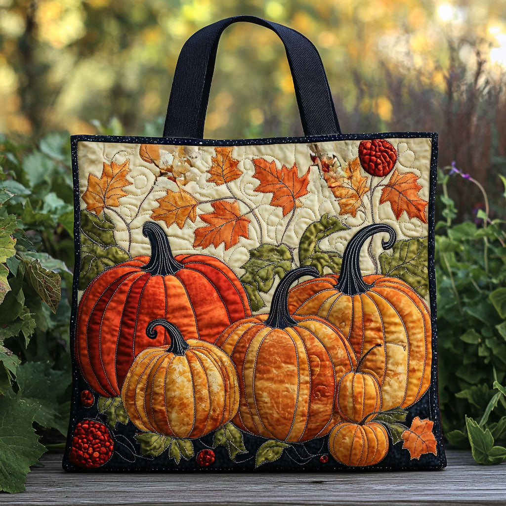 Classic Pumpkin WN2409008CL Quilted Tote Bag