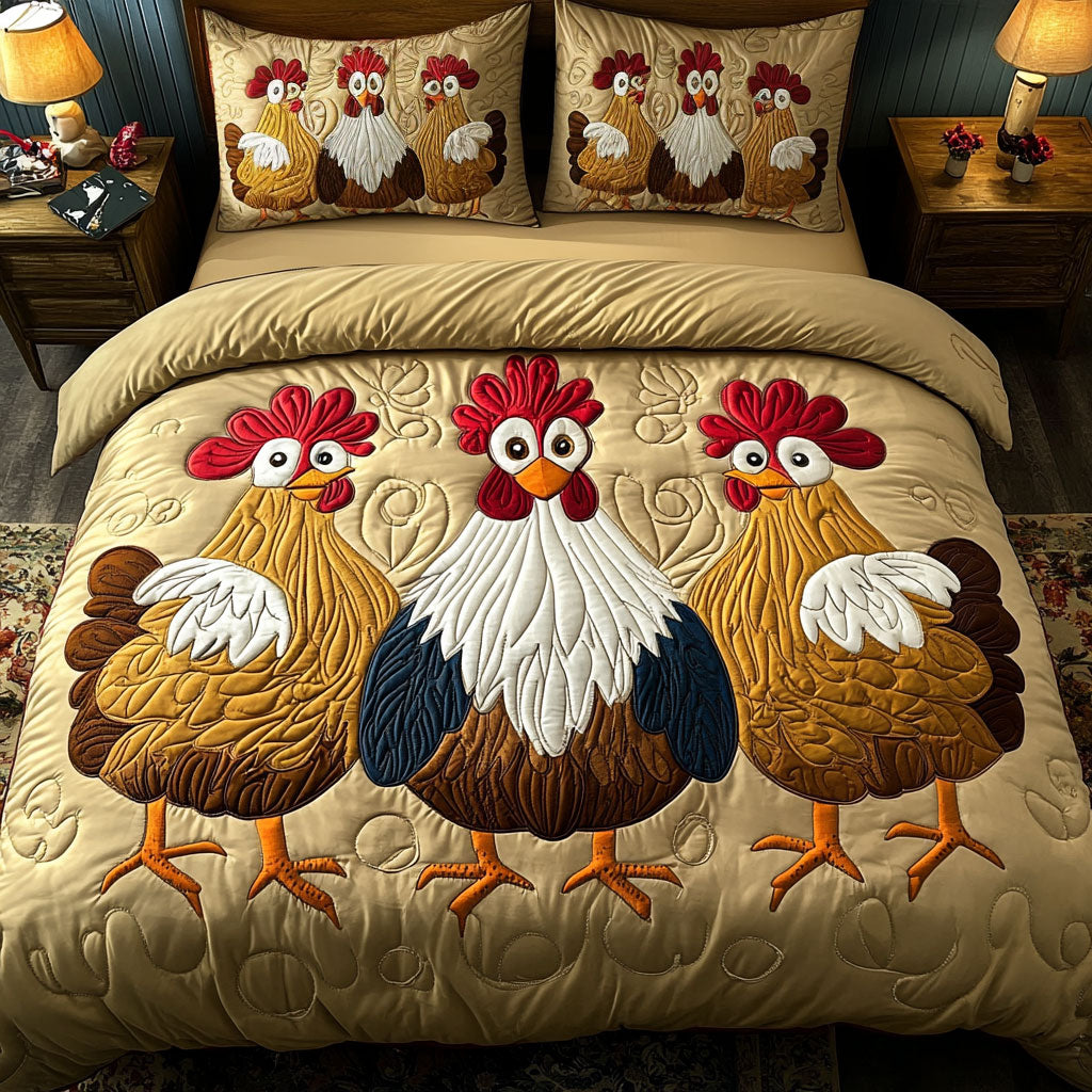 Funny Chicken WJ2003049CL Duvet Cover Set