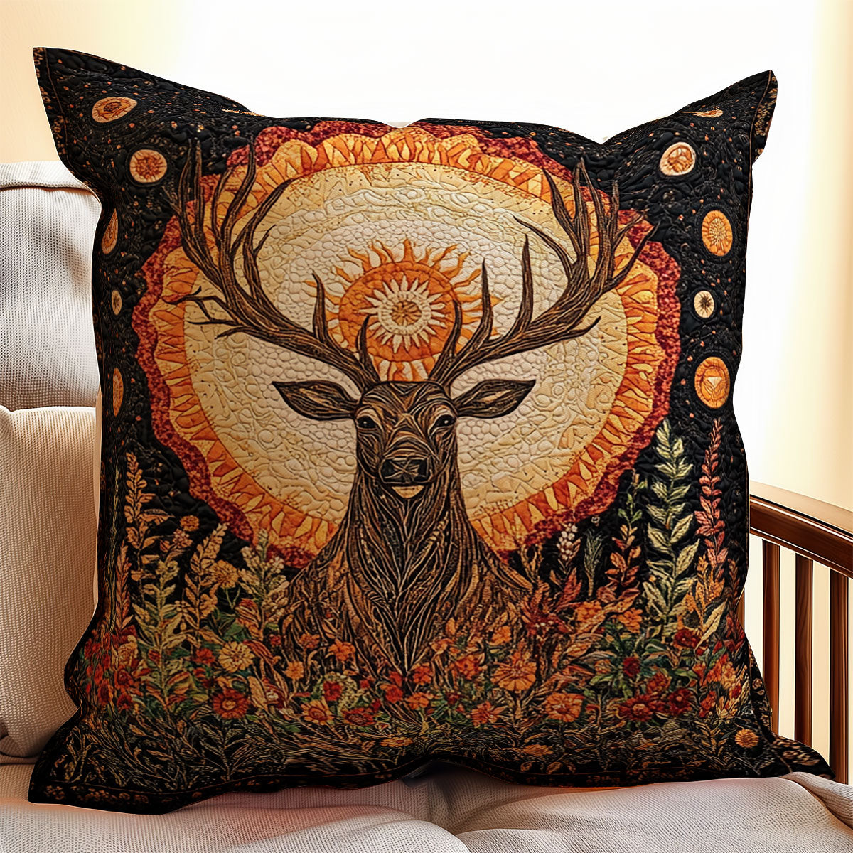 Heritage Deer WX1902052CL Quilt Pillow Case