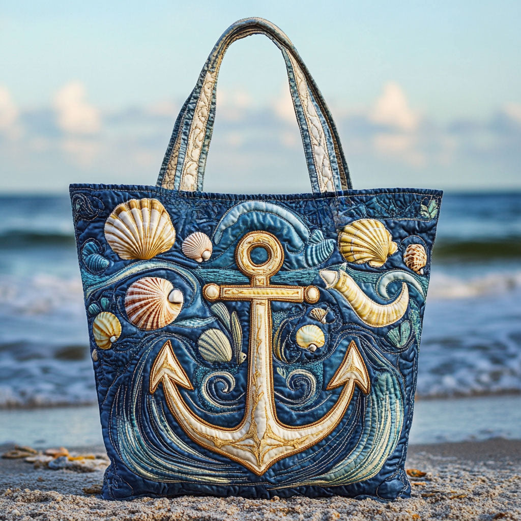 Mystic Anchor WN2309062CL Quilted Tote Bag