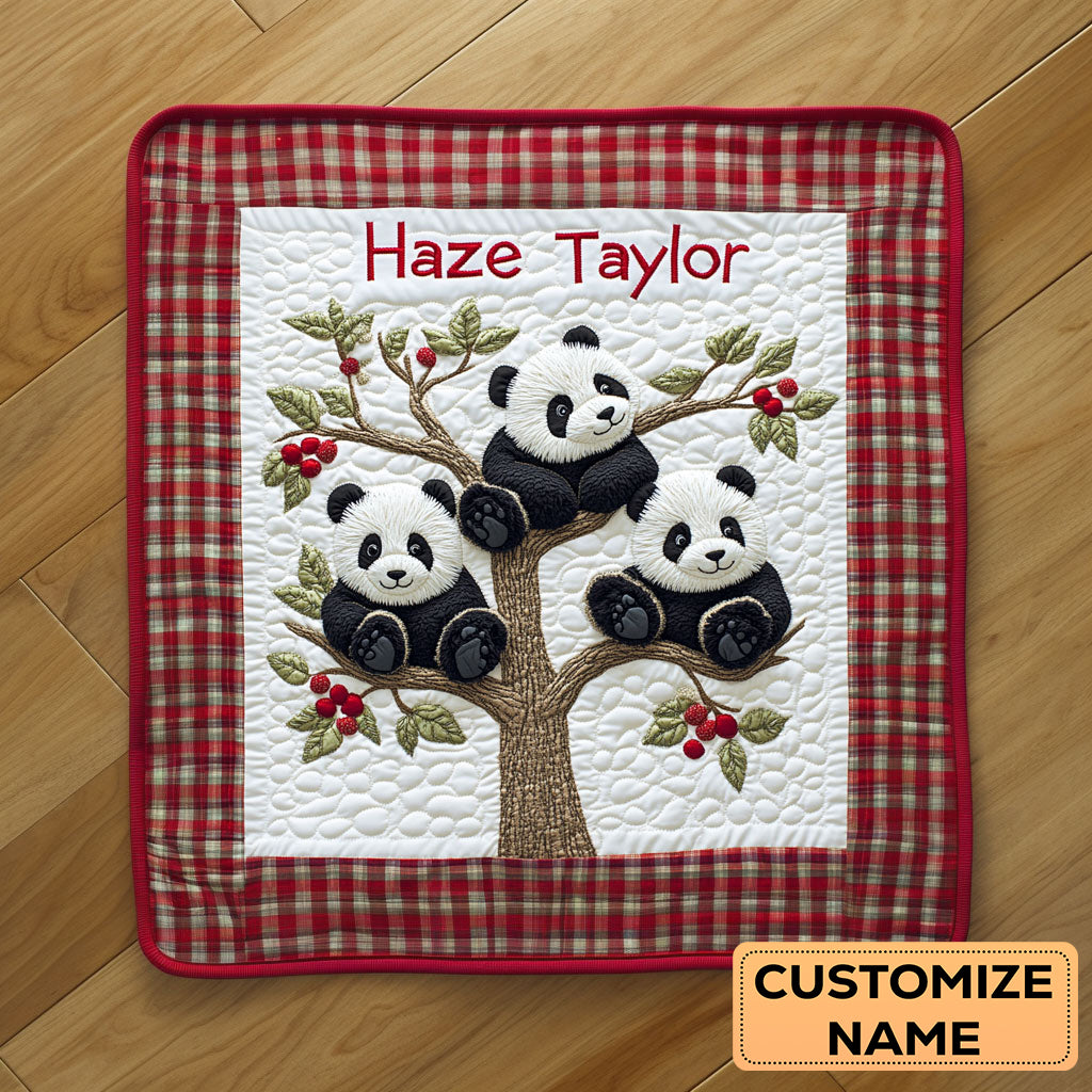 Panda Dreams WN2107035CL Personalized Baby Quilt
