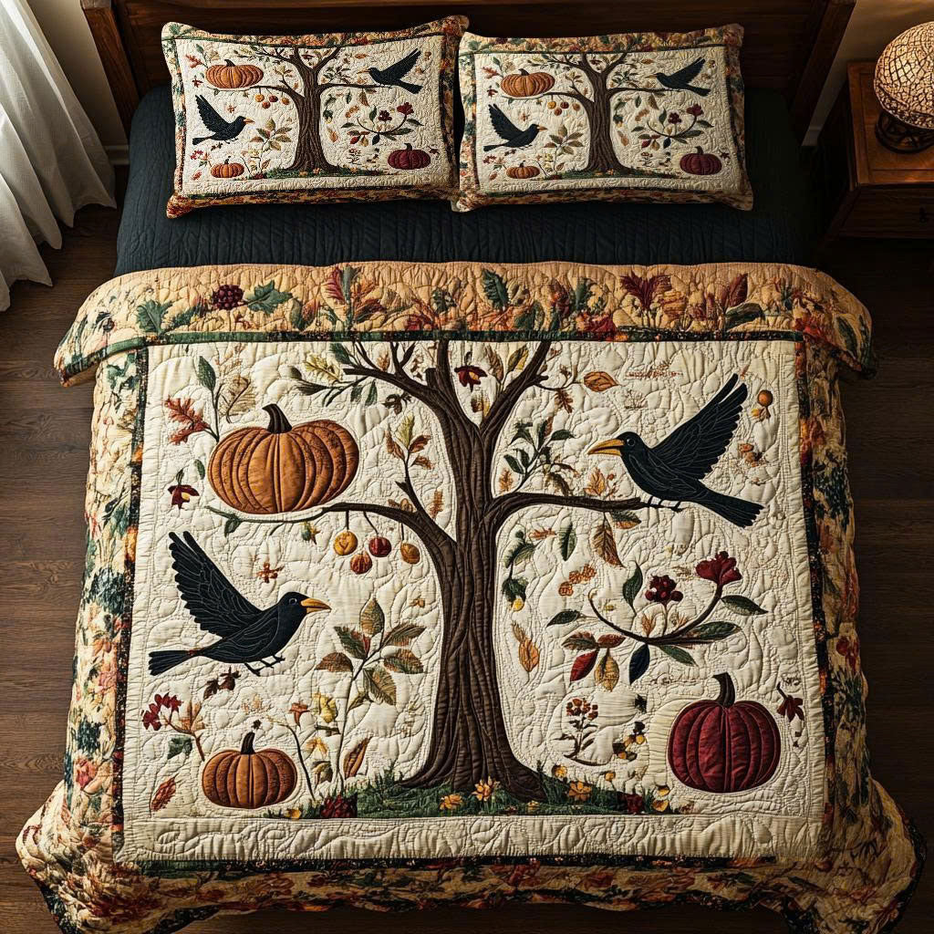 Raven Harvest Tree WY1508105CL Duvet Cover Set