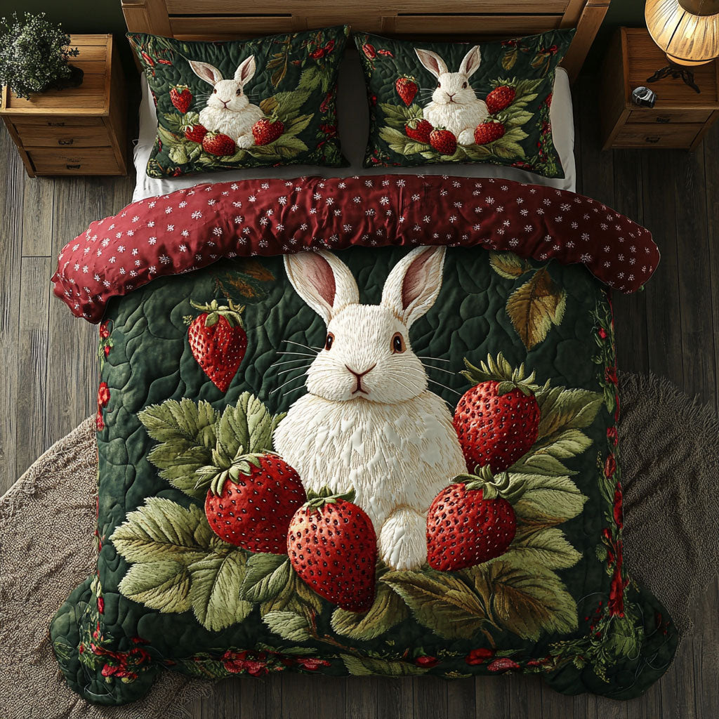 Strawberry Bunny WJ2103054CL Duvet Cover Set