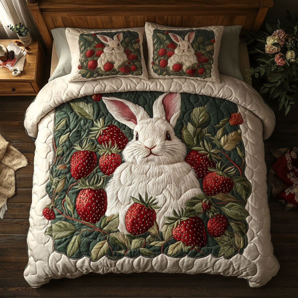 Strawberry Bunny WJ2203064CL Duvet Cover Set