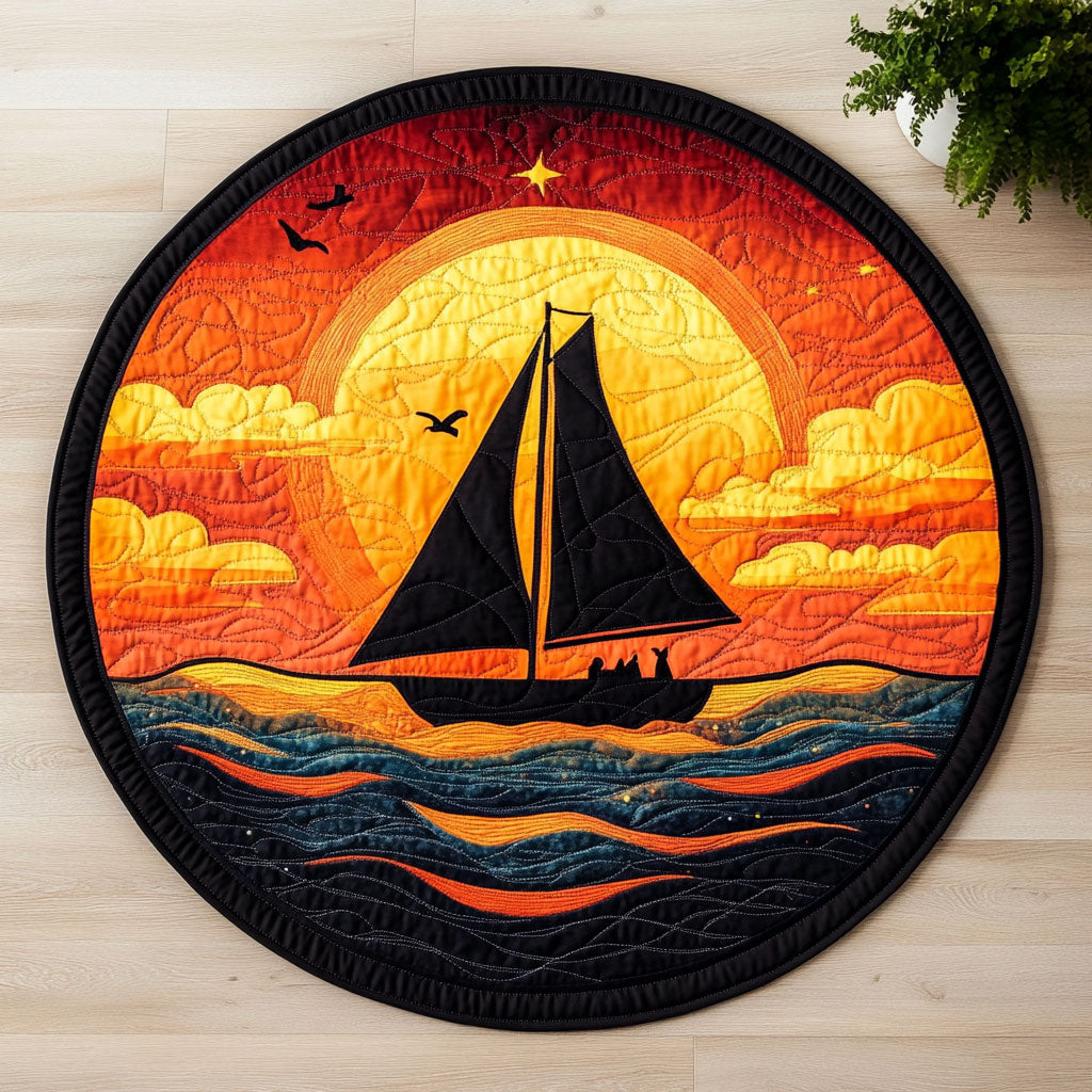 Sail Dream CW2805543CL Quilted Round Mat