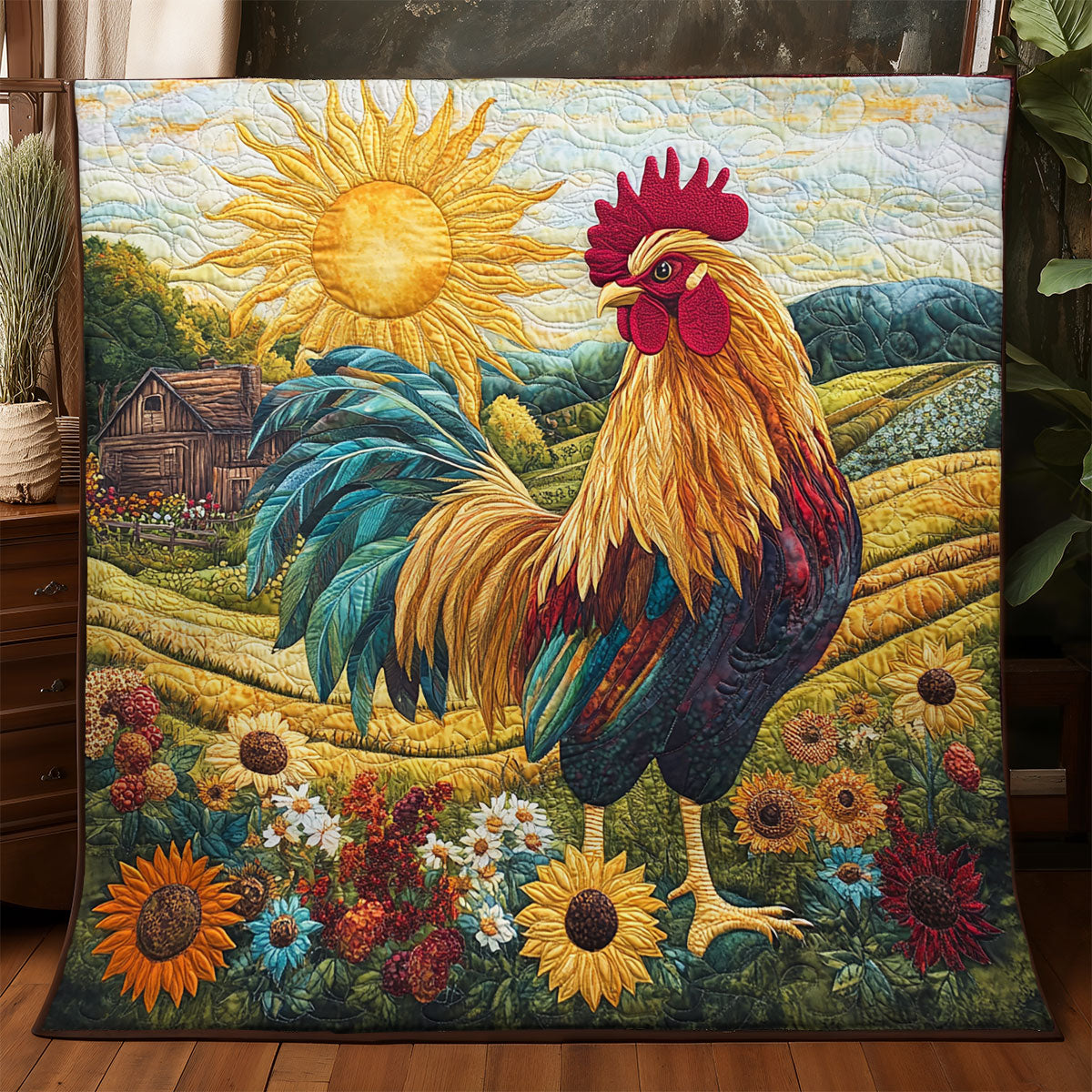 Morning Rooster WX3105047CL Quilt