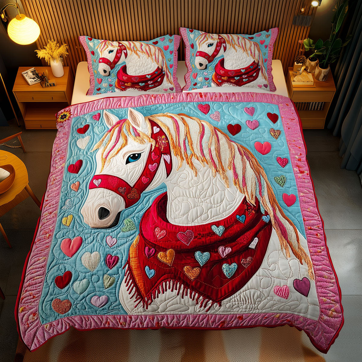 Harmony Horse WY2612062CL Duvet Cover Set