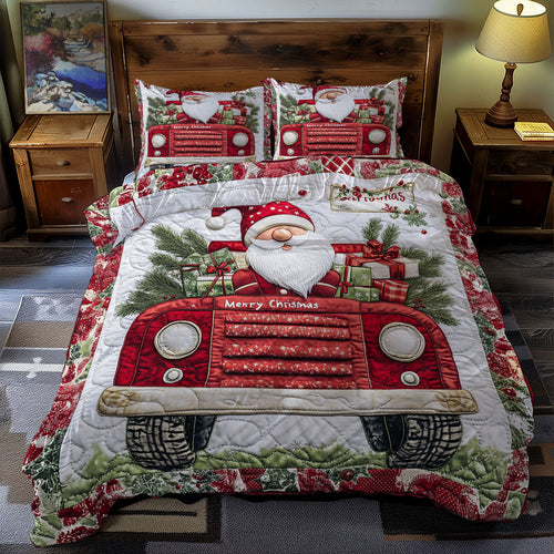 Gnome Christmas Truck WX1312075CL Duvet Cover Set