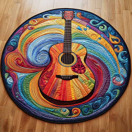Guitar Bloomfire WN1606023CL Quilted Round Mat
