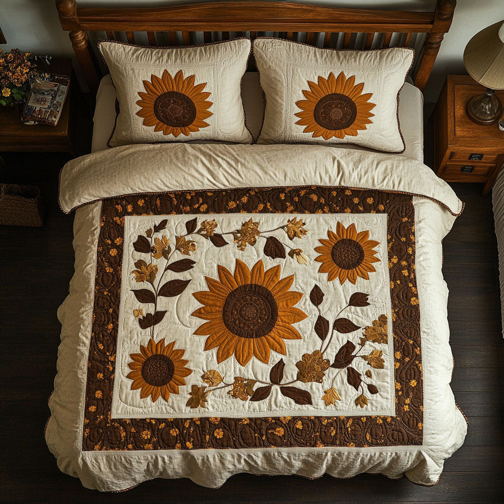 Vintage Sunflower WY0406028CL Duvet Cover Set