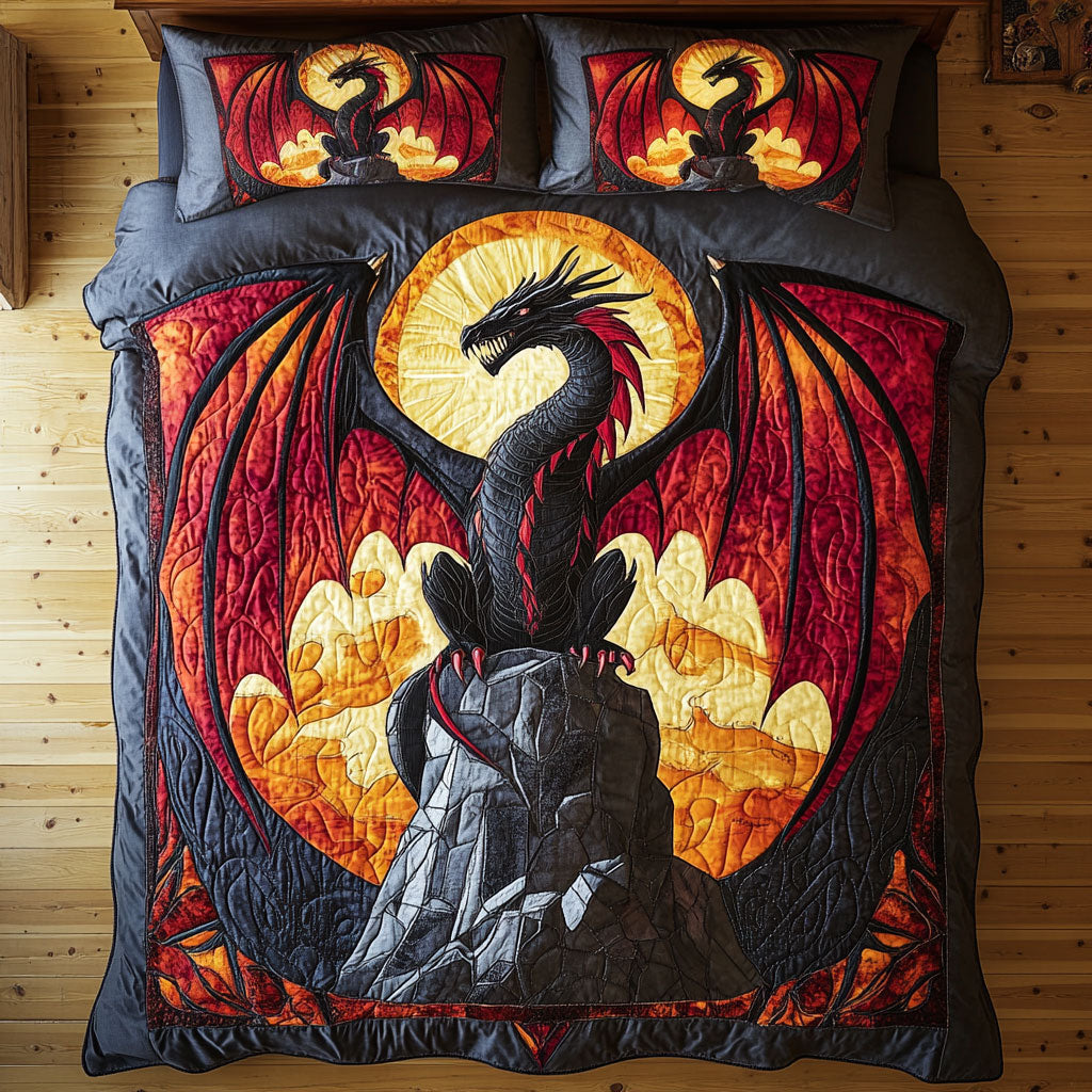 Fierce Dragon Rest WY1308075CL Duvet Cover Set