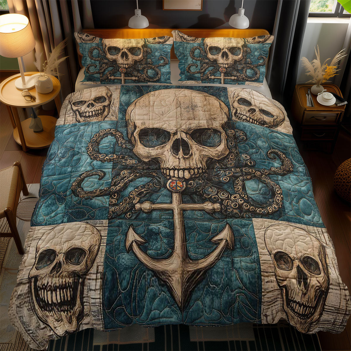 Skull Seas WN2311038CL Duvet Cover Set