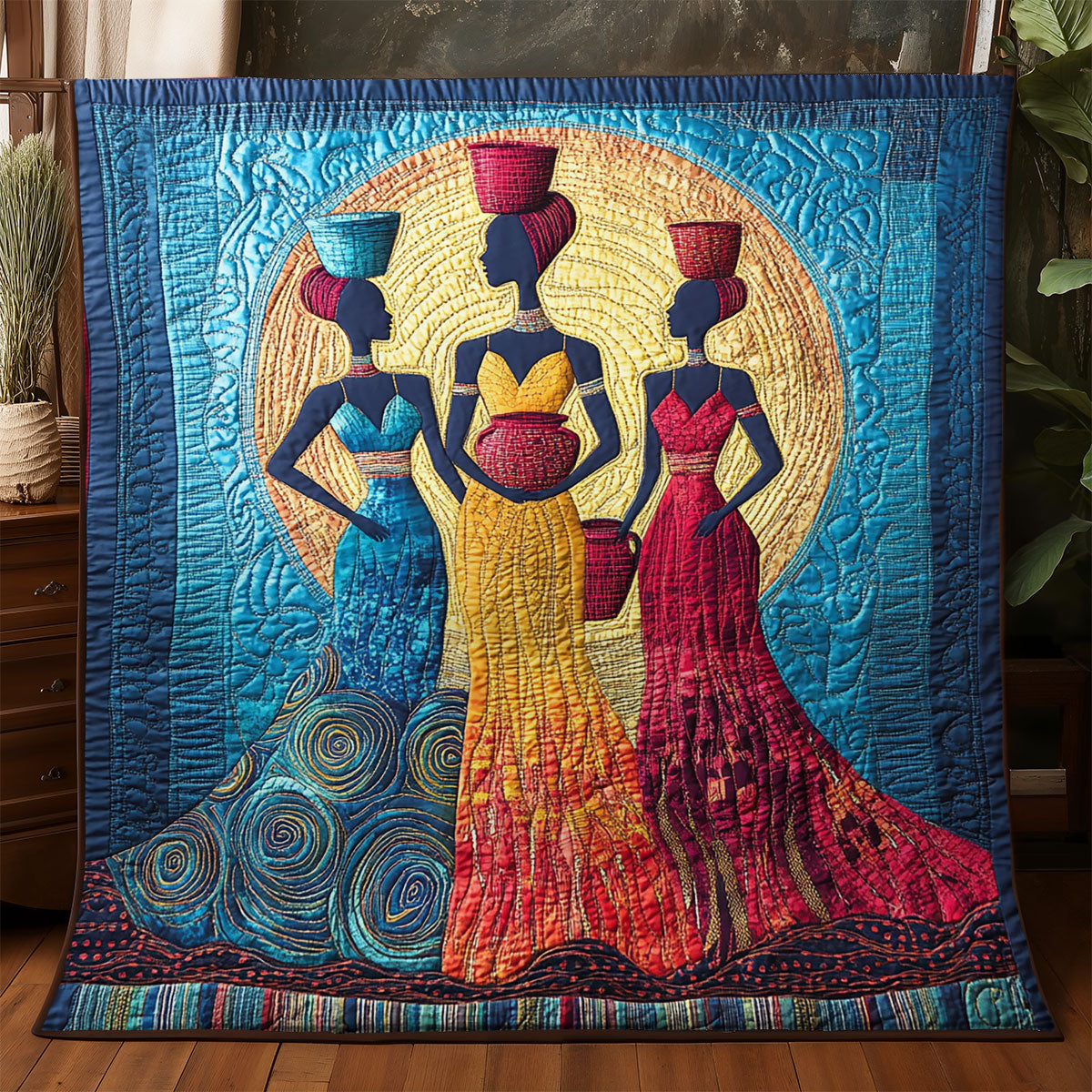 Elegant African Woman WX0406017CL Quilt