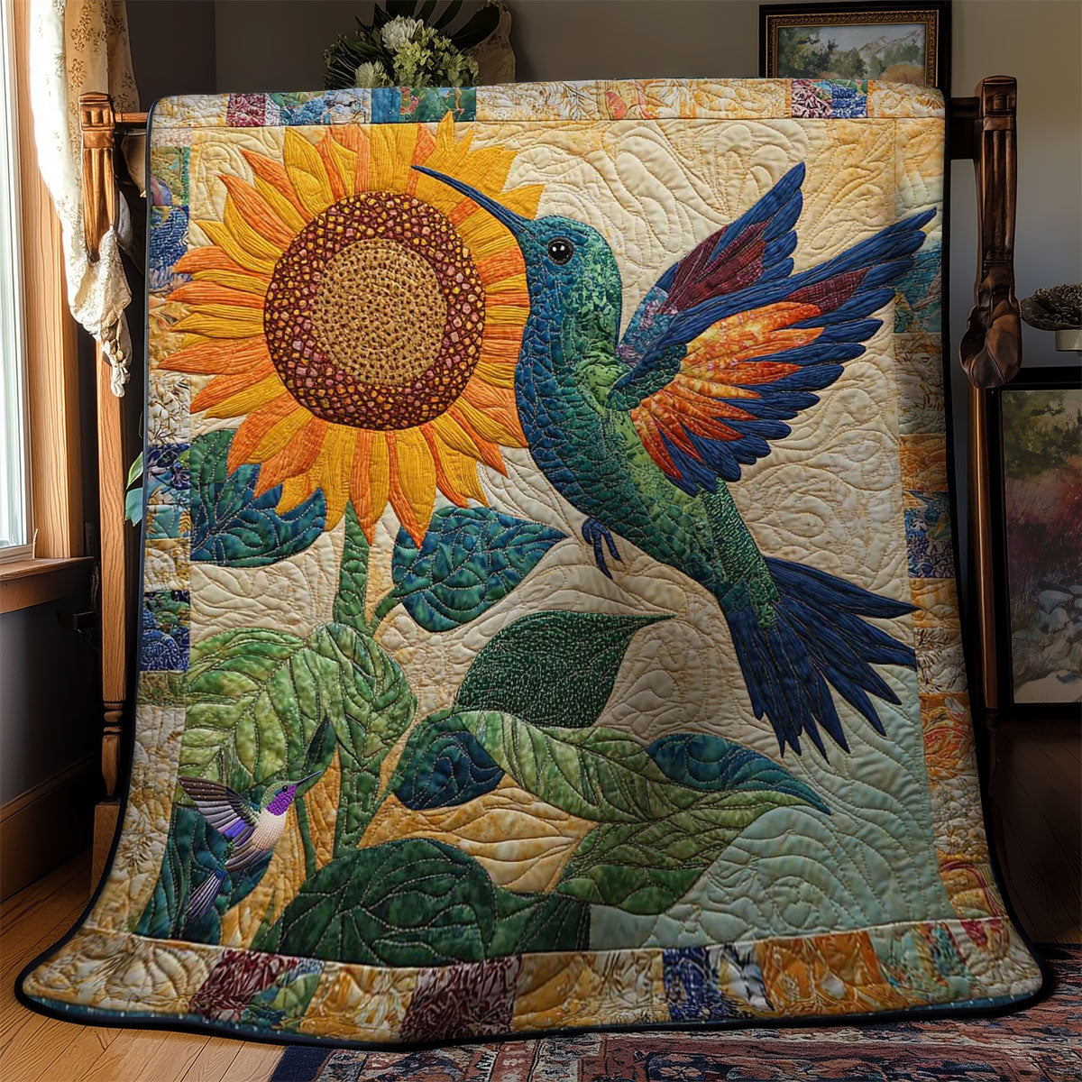Hummingbird In Flight WN2412003CL Quilt