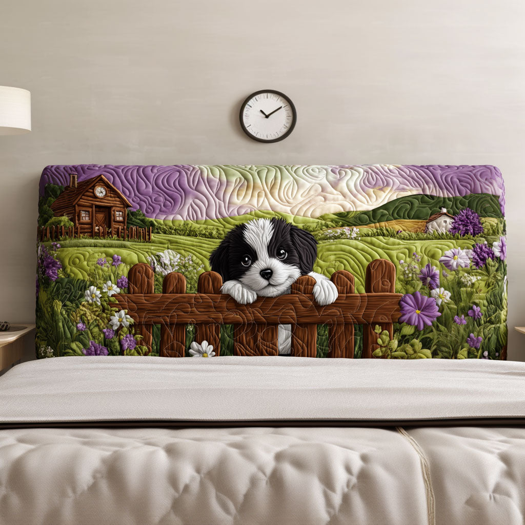 Countryside Dog QA2812010CL Quilted Headboard Slipcover