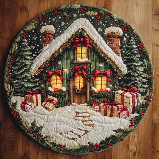 Candy Cabin WN2205011CL Quilted Round Mat