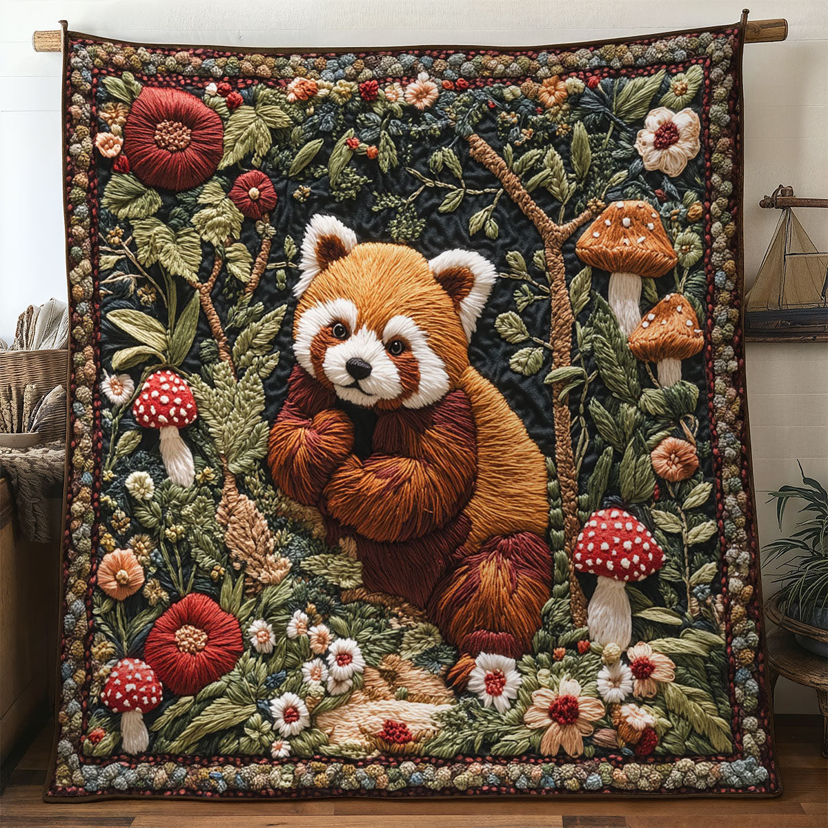 Red Panda Wander WN2905067CL Quilt