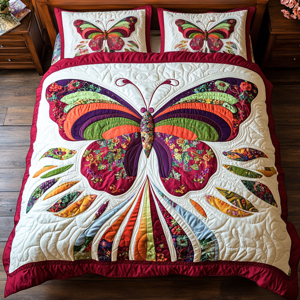 Abstract Colorful Butterfly WY2202001CL Duvet Cover Set
