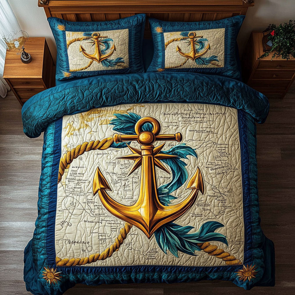 Nautical Adventure Anchor WY0707053CL Duvet Cover Set