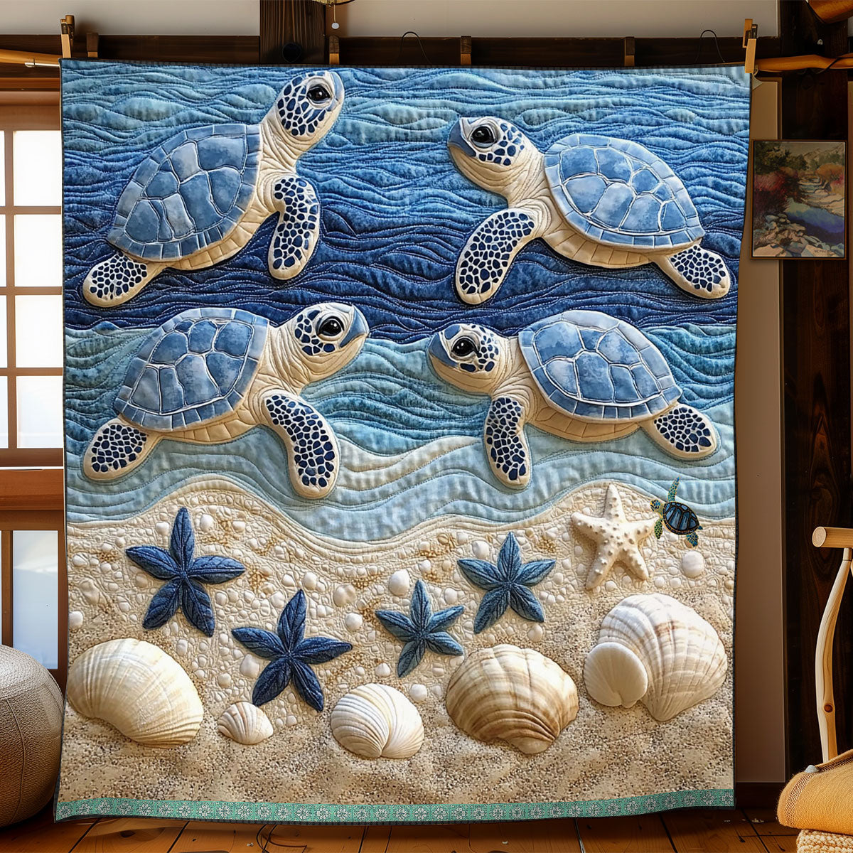 Sea Turtle WJ1812033CL Quilt