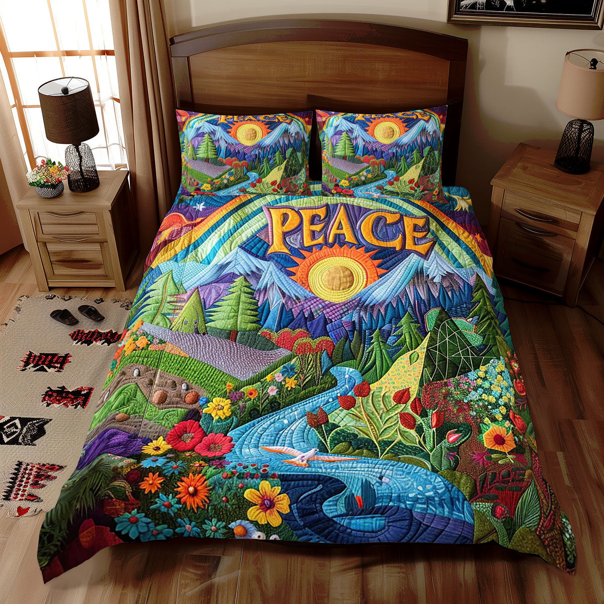 Hippie Peace WJ3010028CL Duvet Cover Set