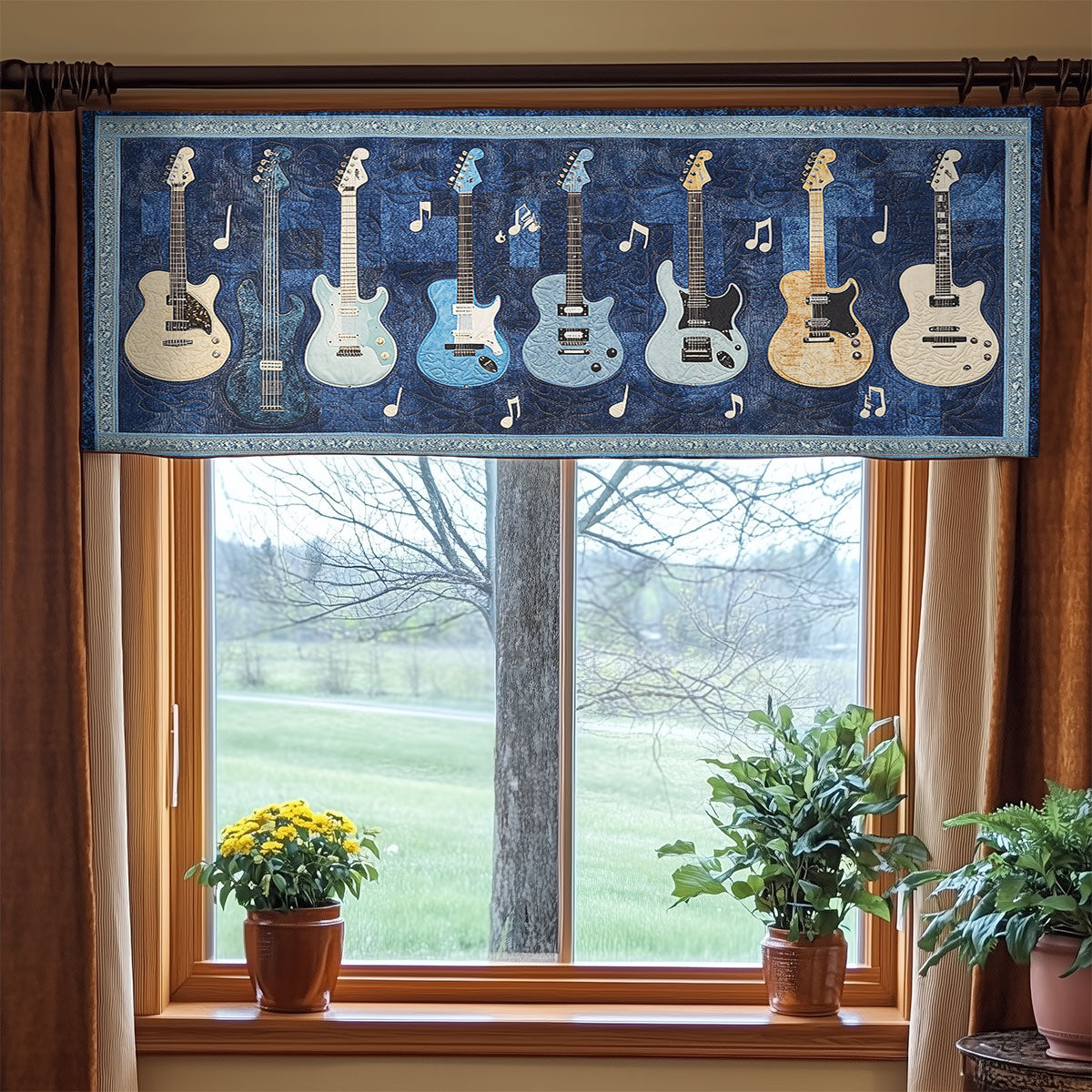 Guitar Canvas WN0407105CL Quilted Valance